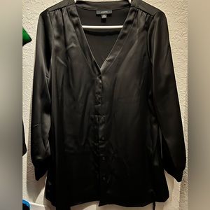 Black blouse with tie